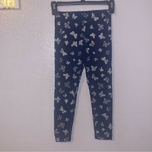 The Children’s Place Navy Blue With Silver Butterfly’s Full length Leggings